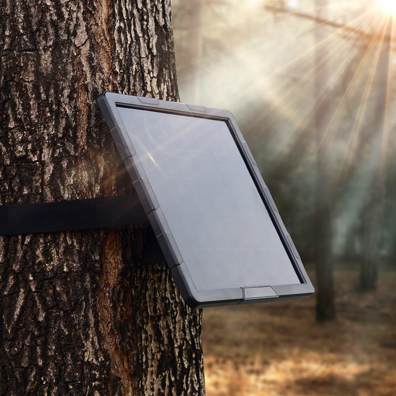 Portable 5W 12v small Solar Panel charger with battery 7500mAh TYPE C port for security hunting trail Camera IP68 waterproof
