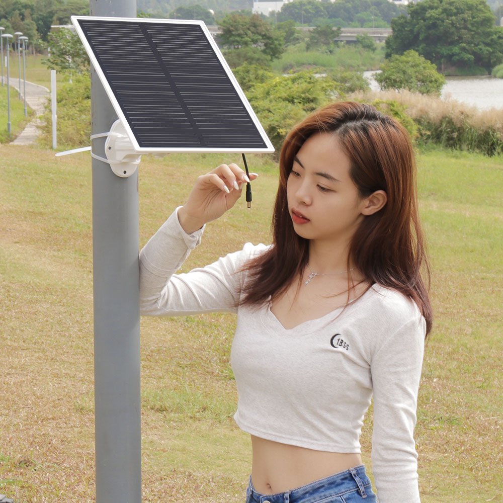 TecDeft DC5V Output Solar Power Supply System With Type-C Connector All In One Solar Panel Li Battery 15W20AH Solar Kits Outdoor