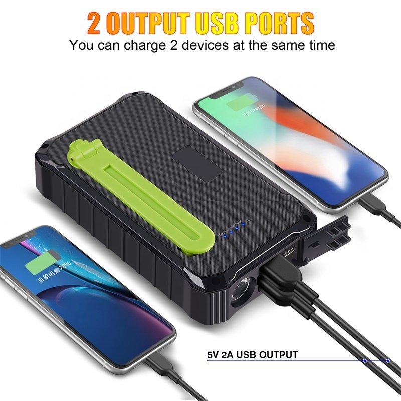 Good Price Solar Hand Crank Power Bank Solar Manual Charger with LED Light