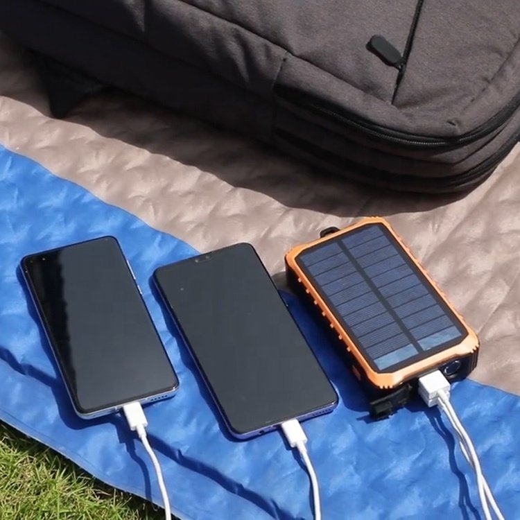 Good Price Solar Hand Crank Power Bank Solar Manual Charger with LED Light