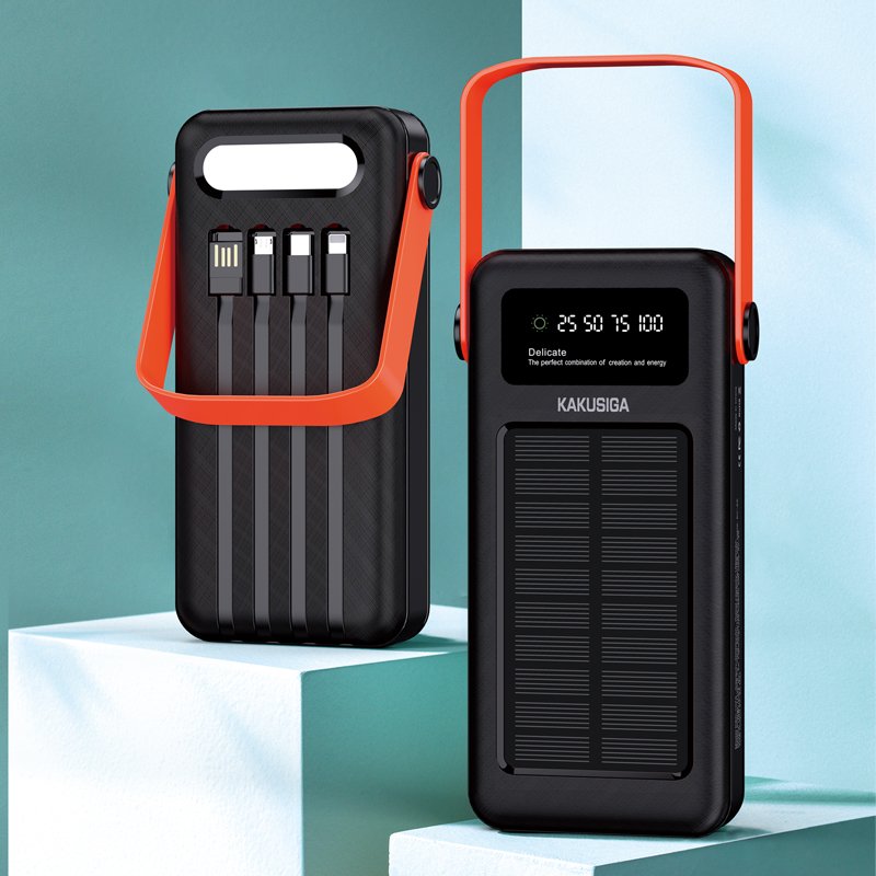 KAKUSIGA&JOKADE outdoor rechargeable Solar Power Bank-30000mAh High Capacity mobile charger power bank