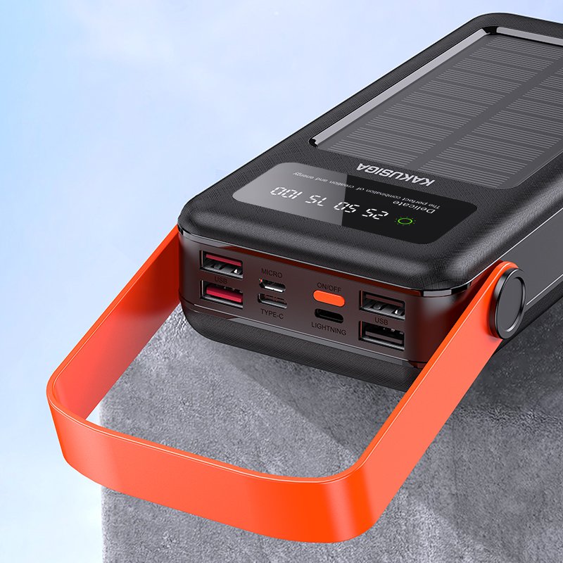KAKUSIGA&JOKADE outdoor rechargeable Solar Power Bank-30000mAh High Capacity mobile charger power bank