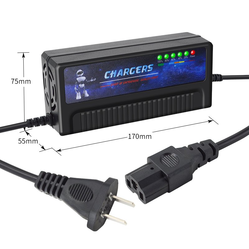 60V20Ah Electric scooter six lights Electric bike lead acid Charger reverse polarity protection anti-reverse