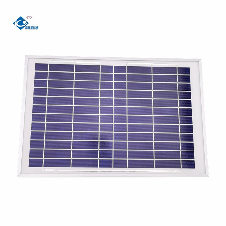 10W Glass Laminated Solar Panel Zhiwang 12V Mini Solar Panels Power Charger ZW-10W-12V Outdoor Portable Solar Panel Kit