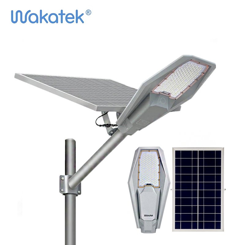 WAKATEK Factory Direct Road Lamp Integrated 300w Ip67 Outdoor Waterproof Streetlight LED Solar Lights