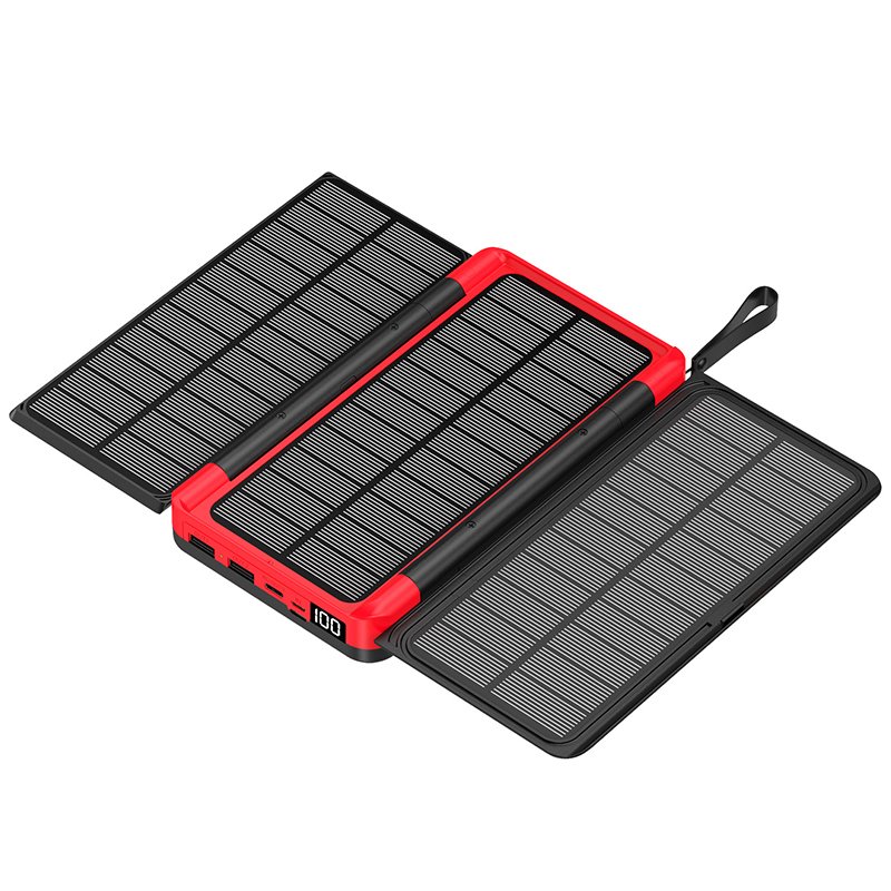 Wholesale Portable Multifunction Emergency Powerbank Wireless 20000mah Solar Power Station Mobile Charger