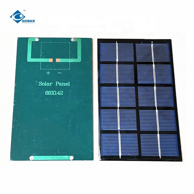 5V Epoxy Resin Solar Panel 1.68W Mini Solar Panels Power Charger ZW-88142 Lightweight Silicon Solar Panel