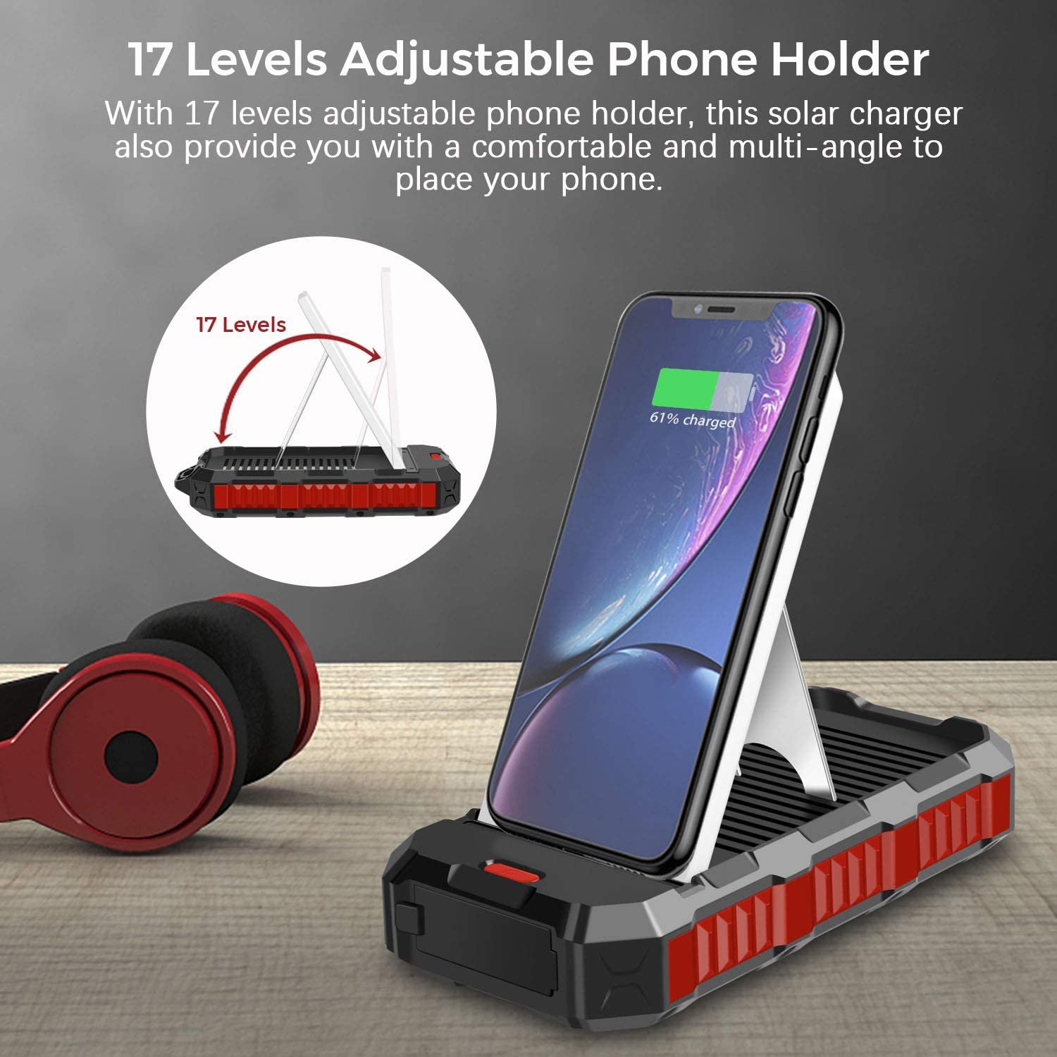 Hot Sale 30000mah Solar Power Bank Waterproof Portable Phone Charger Solar Power Supply Outdoor Solarpowerbanks Solaire