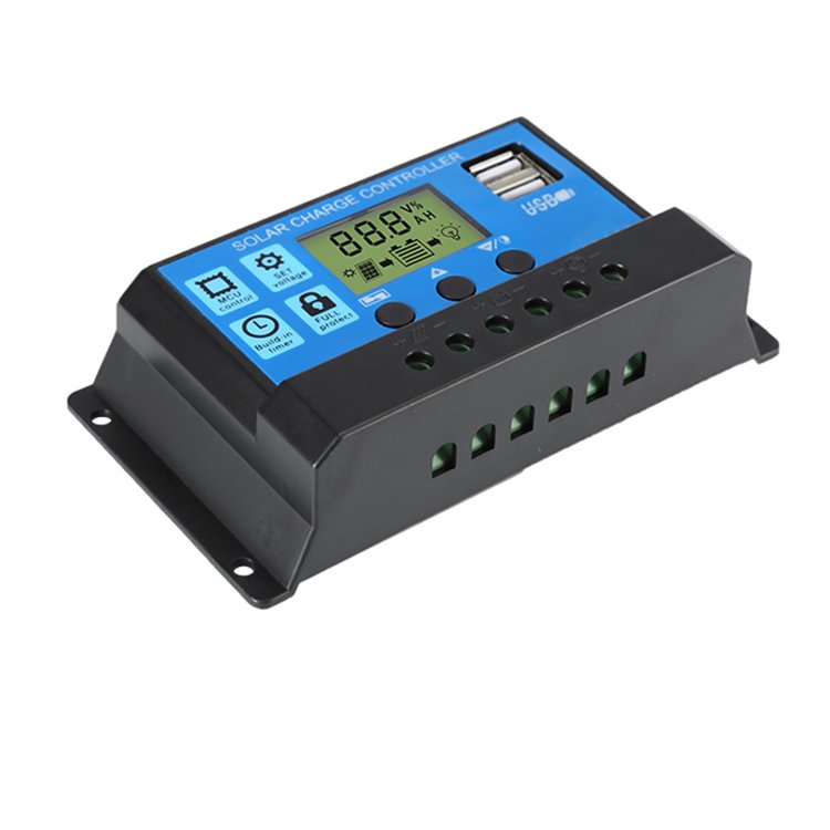 Factory price 12v 24v Lead acid Lithium lifepo4 battery Regulator 10a 20a 30a 40a 50a 60a Solar Charger Controller PWM