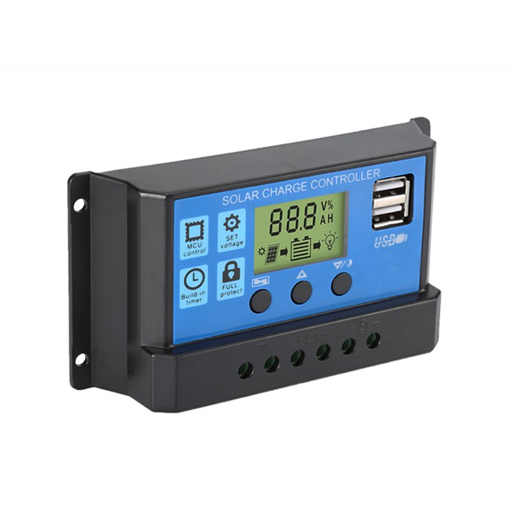 Factory price 12v 24v Lead acid Lithium lifepo4 battery Regulator 10a 20a 30a 40a 50a 60a Solar Charger Controller PWM
