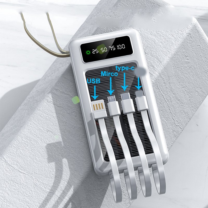 M-Queen OEM Solar Charger Power Bank Portable External Battery 10000mah 20000mah Powerbank 30000 mah