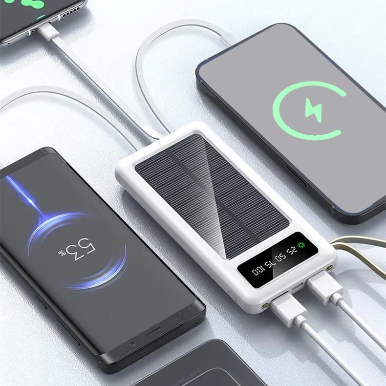 M-Queen OEM Solar Charger Power Bank Portable External Battery 10000mah 20000mah Powerbank 30000 mah