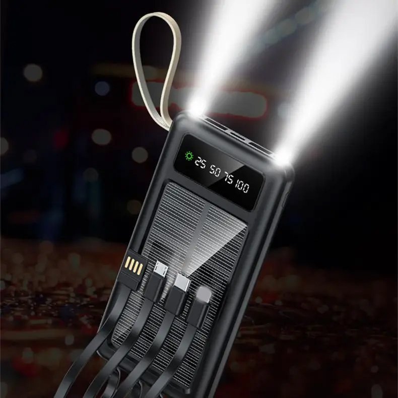 M-Queen OEM Solar Charger Power Bank Portable External Battery 10000mah 20000mah Powerbank 30000 mah