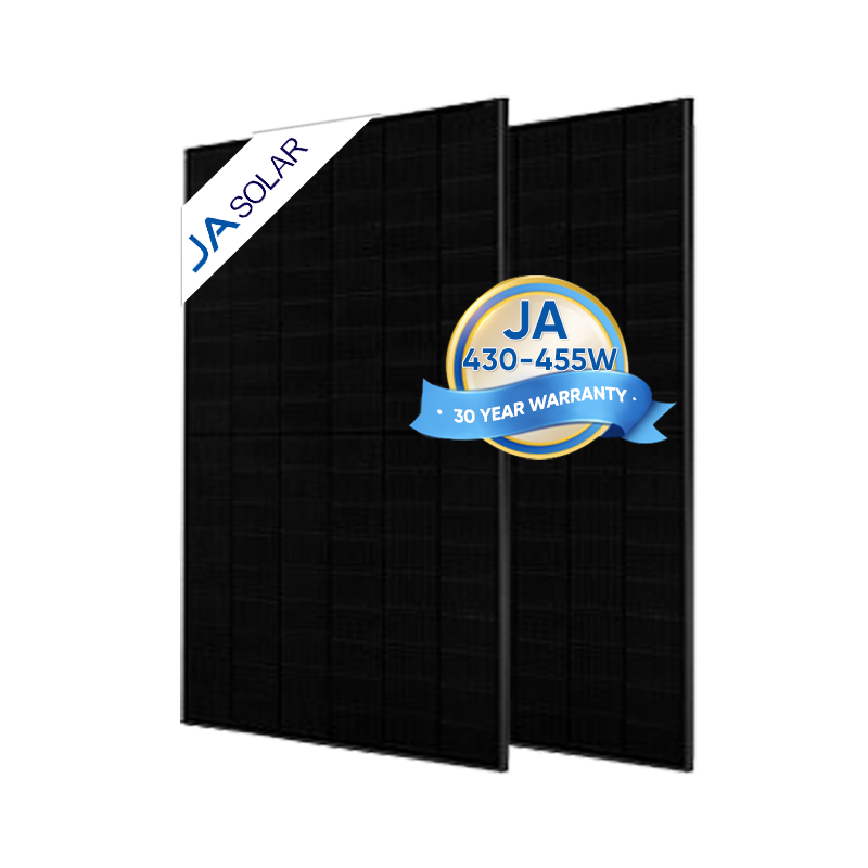 Ja Solar Panels N-type Full Black Solar Panels 450W 455W 445W 440W PV Modules Double Glass Bificial Solar Panels