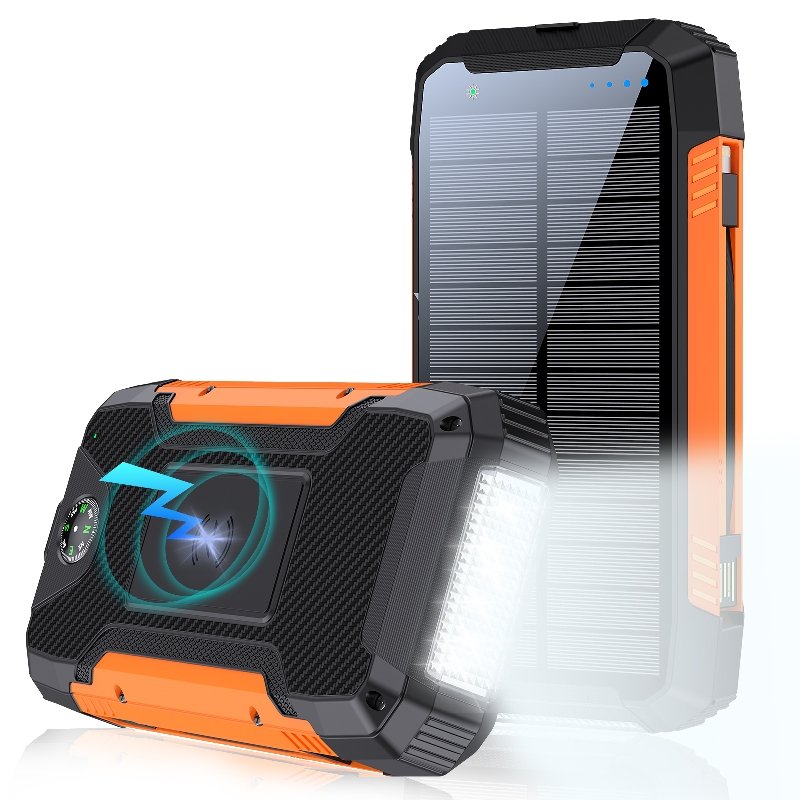 New Product 2023 Fast Charge Power bank 20000mAh Portable Solar Charger Customized Logo Technology Power Bank