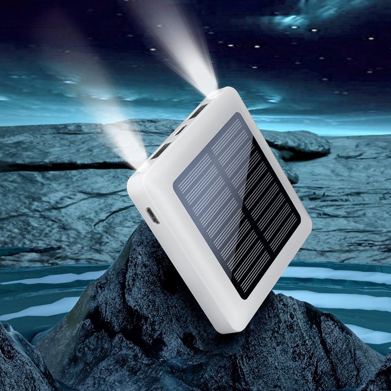 Efficient Best Selling New Product 5000mah Large Capacity Thin And Light Solar Power Bank Charger Outdoor