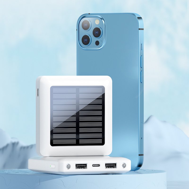 Efficient Best Selling New Product 5000mah Large Capacity Thin And Light Solar Power Bank Charger Outdoor