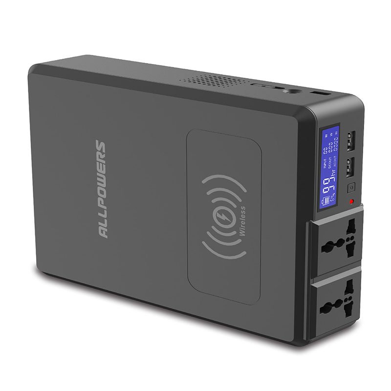 Wireless 154W Portable Power station, Universal portable power source for Lighting/Audio Equipment/Laptop/drone/Mobile devices