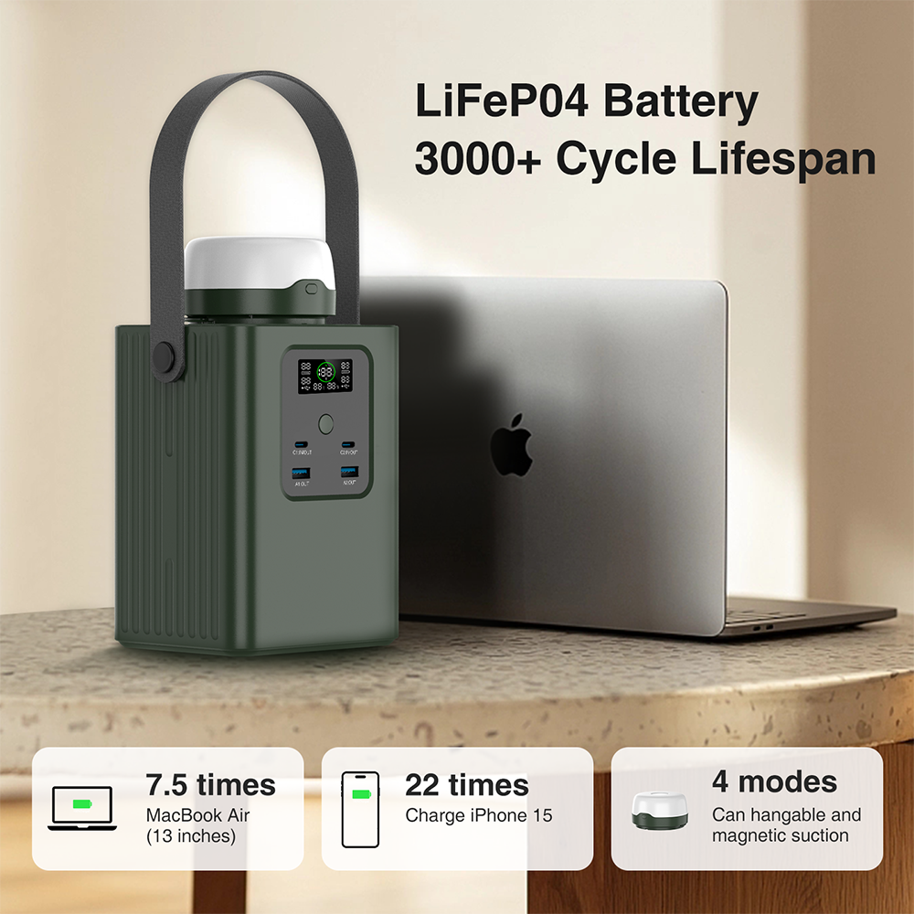 Full capacity 93000mah Lifepo4 PD100W portable power bank laptop charger for emergency compatible with solar panel charge