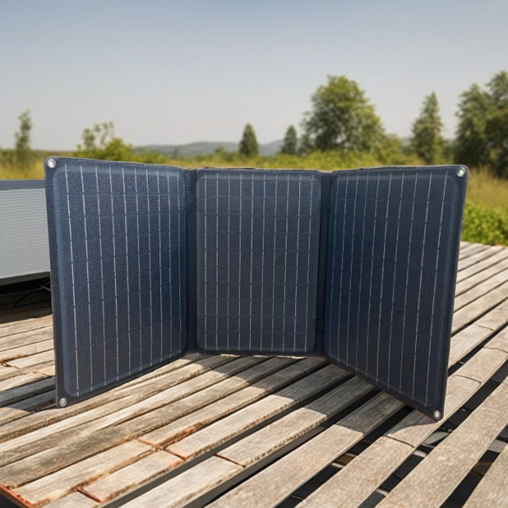 Outdoor Small Size Portable Charger Folding Foldable Solar Panel for Picnic Factory Direct 30W Customized Black Solar Tiles 23%