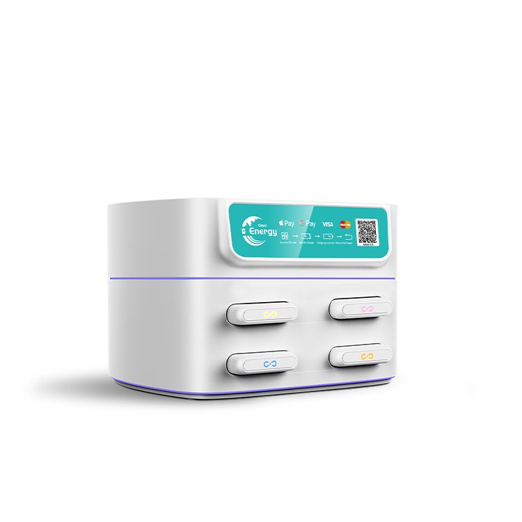 Mobile Charging Station With Power Bank 4slots LED Display Battery Vending Machine Chargers