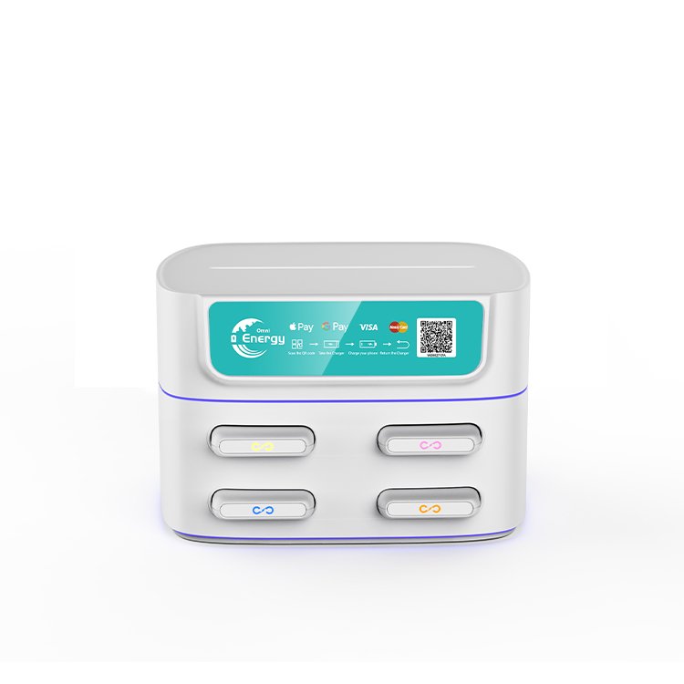 Mobile Charging Station With Power Bank 4slots LED Display Battery Vending Machine Chargers