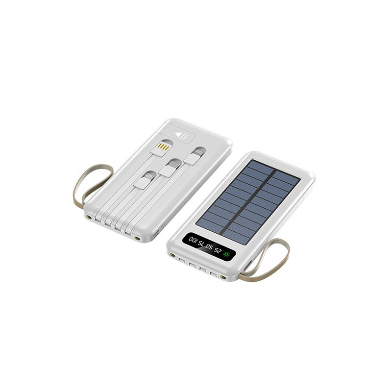 High Quality Dual USB Charger Travel Powerbank LED Solar Power Bank 20000mAh Powerbanks With Solar Panel