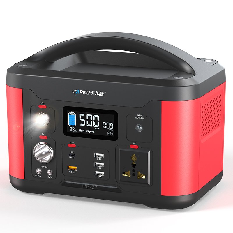 Portable Power Station 600W AC 110/220V Li-ion Battery Power Bank Emergency Backup Camping Fishing Solar Generator