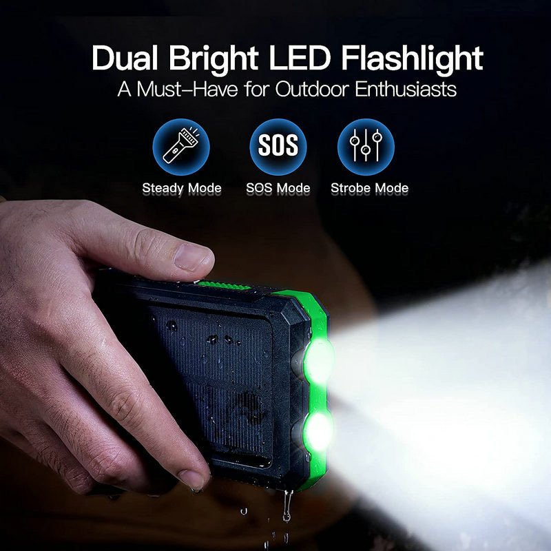 Super Mini Portable Power Bank Solar Cell Phone Charger Pocket Small Size 10000mAh Fast Charging Power Bank
