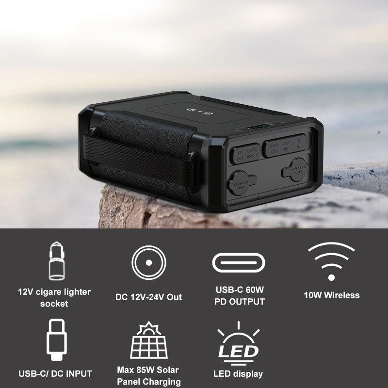 2024 Trending Products 96k Battery Station with 96000mAh LIFEPO4 Cell Portable Wireless Power Bank 12v 24v for Camping