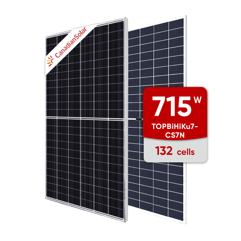 Canadian Solar Panels N-type Double-glass Bificial Solar Sheet 685W 690W 700W 705W 710W 715W Solar Panel For Solar System