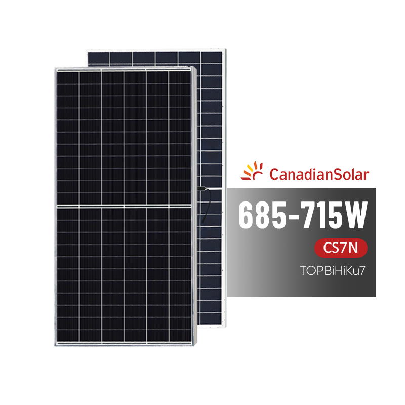 Canadian Solar Panels N-type Double-glass Bificial Solar Sheet 685W 690W 700W 705W 710W 715W Solar Panel For Solar System