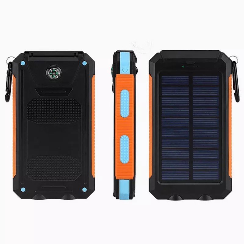 Portable IP67 IPX6 Waterproof Solar Power Bank 10000mAh Solar Charger Waterproof Power Bank