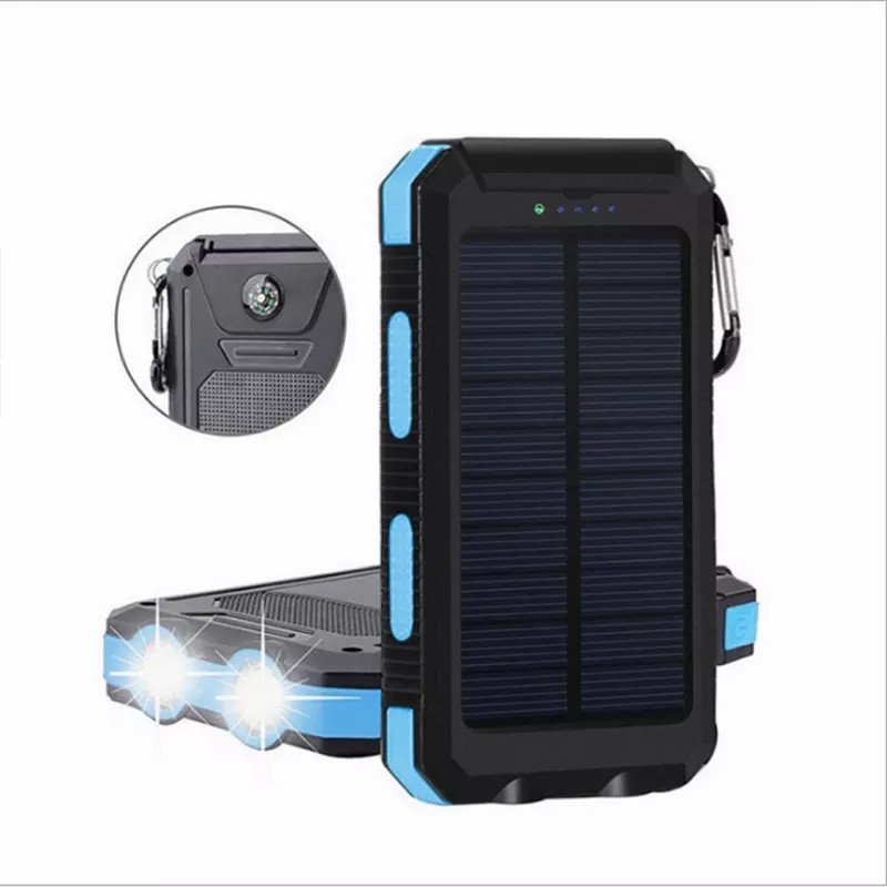 Portable IP67 IPX6 Waterproof Solar Power Bank 10000mAh Solar Charger Waterproof Power Bank