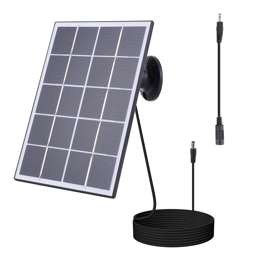 BUHESHUI 3W 5V Surveillance Camera Doorbell Solar Charging Panel with USB Type C DC