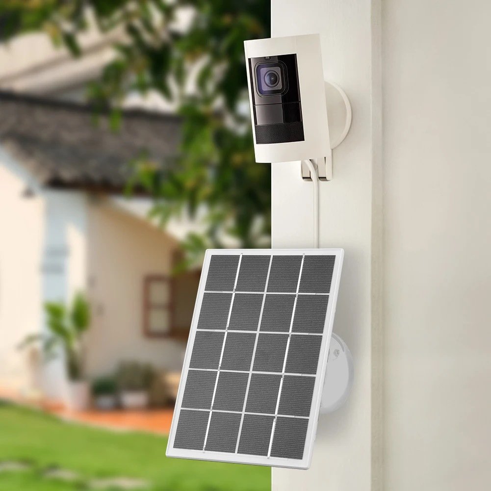 BUHESHUI 3W 5V Surveillance Camera Doorbell Solar Charging Panel with USB Type C DC