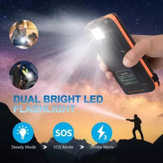 High Quality 2022 Trending Products Solar Power Bank 30000Mah Solar Charger Power Bank