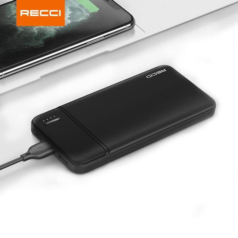Ultra-thin Portable Battery Pack Charger 10000mah Power Bank Fast Charging Powerbank Compatible with iPhone Android Cellphone