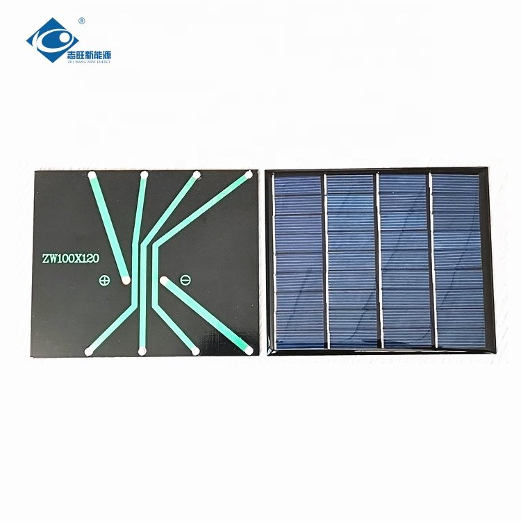 18V Epoxy Resin Solar Panel ZW-100120 Mini Solar Panels Power Charger 1.8W Lightweight Silicon Solar PV Module