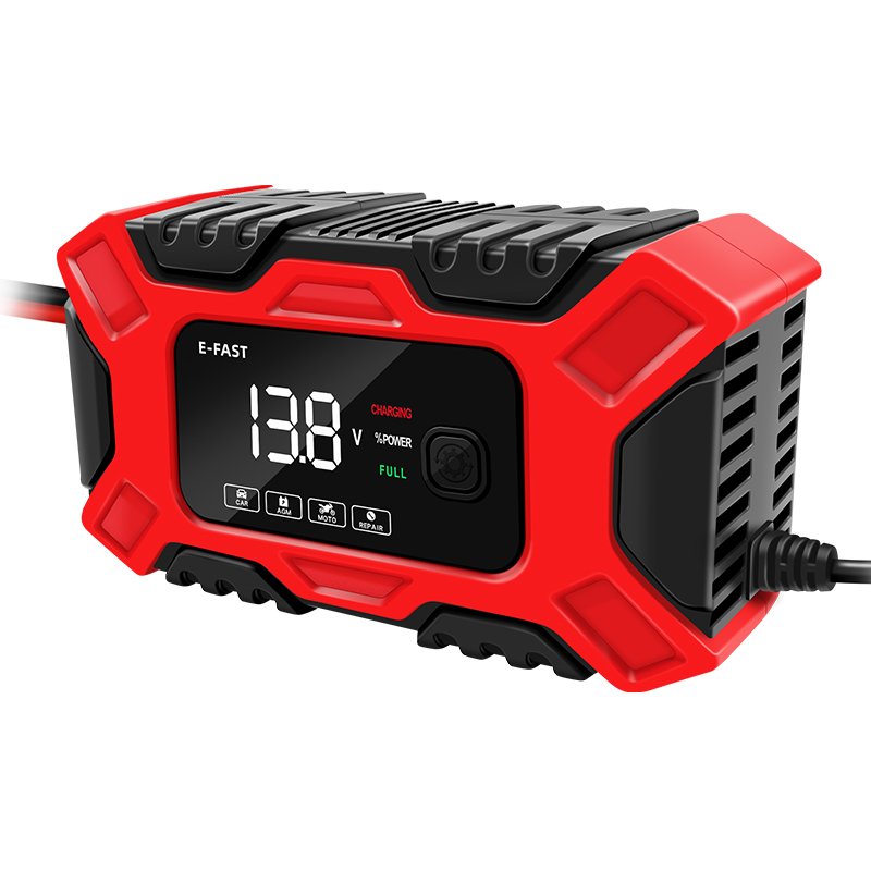 E-FAST Factory Wholesale Quick Charging TK-300 portable car battery charger 12V 6A AGM start stop Pulse Repair battery charger