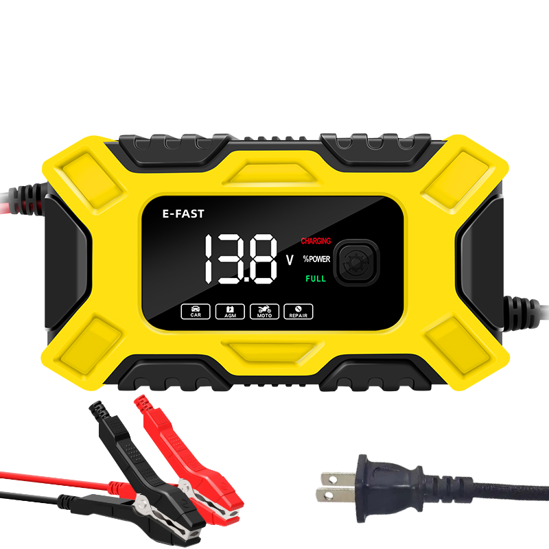 E-FAST Factory Wholesale Quick Charging TK-300 portable car battery charger 12V 6A AGM start stop Pulse Repair battery charger