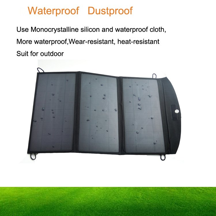 Waterproof portable mono foldable solar panel 40w 30w 28w 21w folding solar panel portable solar panel charger
