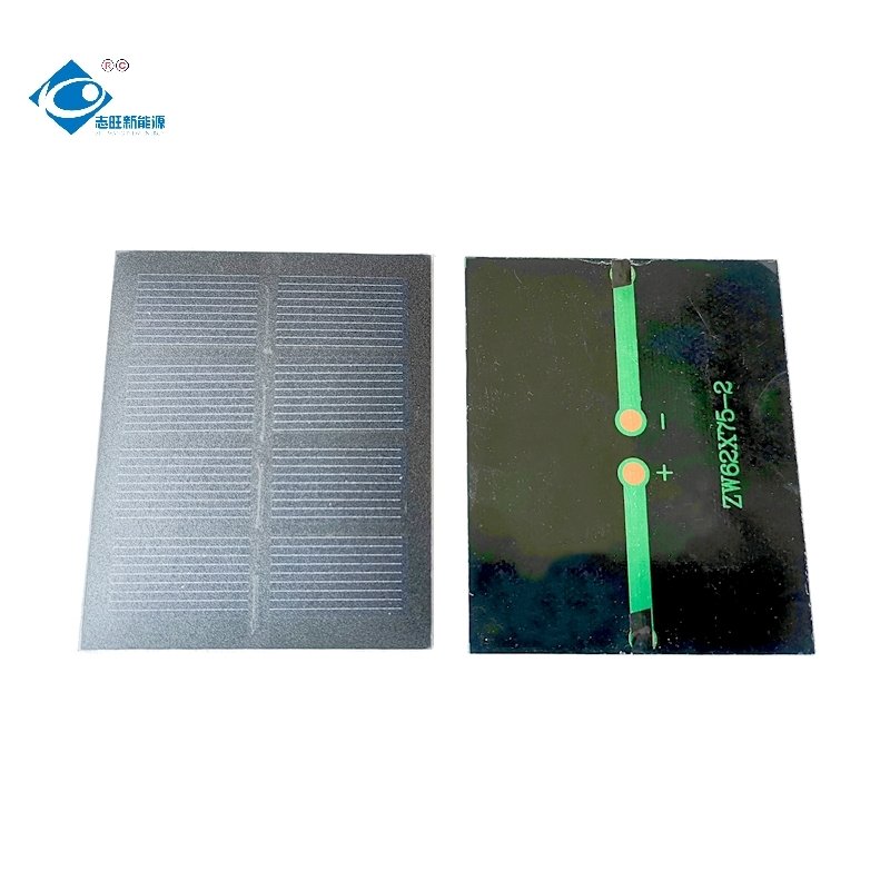 2V Waterproof Laminated Portable Solar Panel 0.5W PET Solar Photovoltaic Panel ZW-6275 Outdoor Flexible Solar Panel Charger