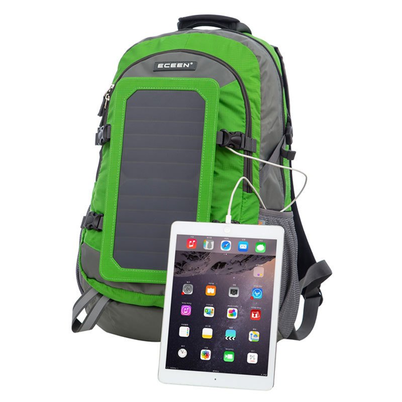 2024 New Arrival Waterproof Outdoor Travel Portable Solar Panel Bag Charger Hiking Backpack with USB Output For Students