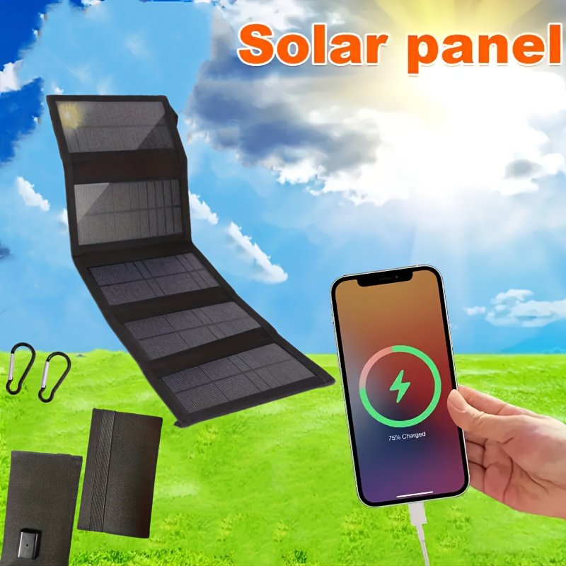 35W Solar charging folding bag Solar charger outdoor travel waterproof solar panel