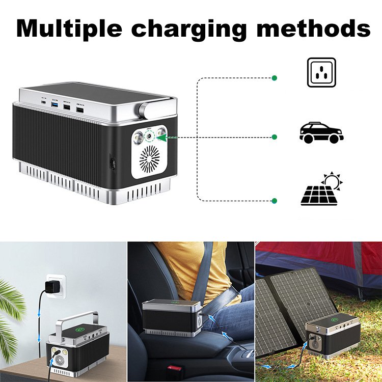 60000mah 72000mAh Solar Charger Power bank DC Battery Banks 12V Portable Power Station For Laptop/CPAP With LED Lights