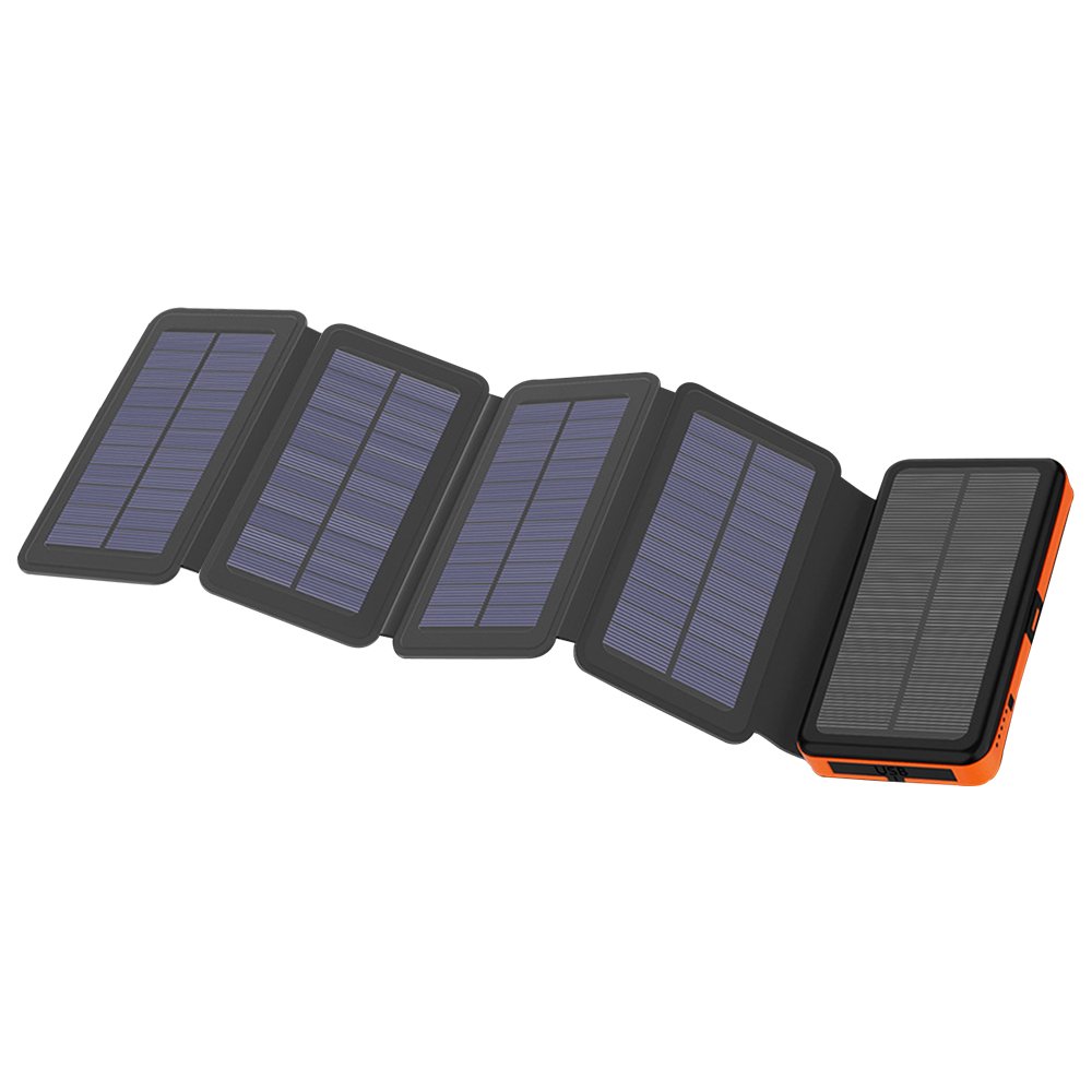 Hot Sales Foldable Solar Power Bank 20000mAh Outdoor Solar Power Camping Waterproof 20000 mAh Powerbank