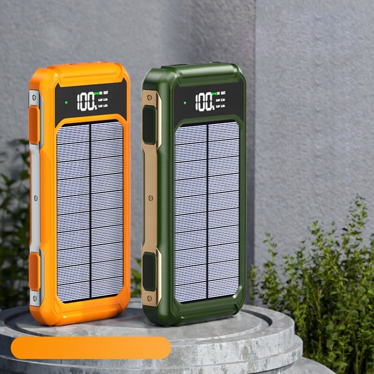 Hot Sale Solar Laptop Waterproof Outstand Capacity 20000mah Anti-drop Mobile Power Bank