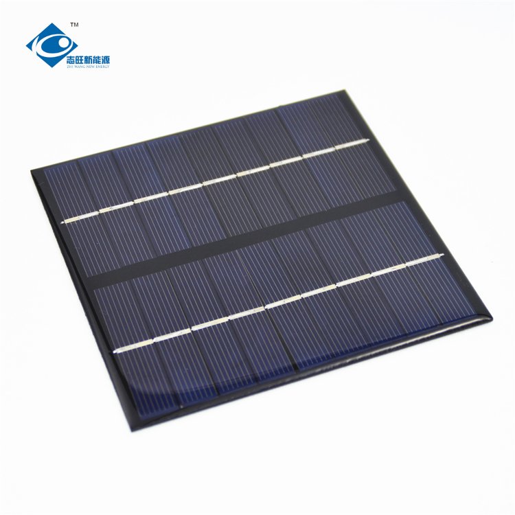 High Efficiency 2W Poly Outdoor Mini Solar Panels ZW-115115 Mini Portable Solar Panel Charger 9V Epoxy Adhesive Solar Panel