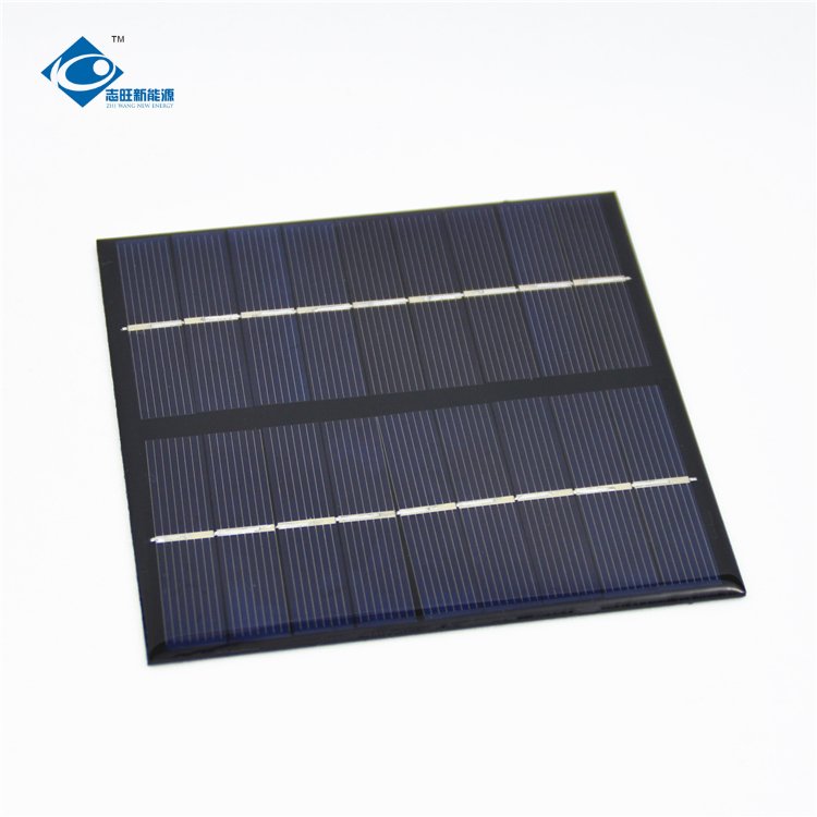 High Efficiency 2W Poly Outdoor Mini Solar Panels ZW-115115 Mini Portable Solar Panel Charger 9V Epoxy Adhesive Solar Panel